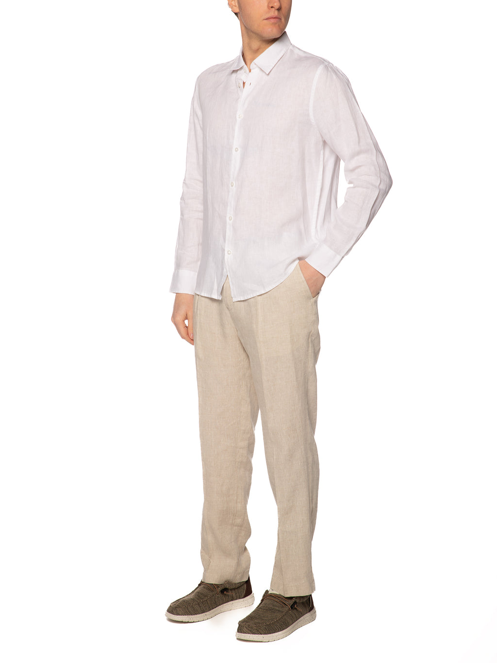 Camicia Seinse Bianco in lino CE1081 BIANCO SEINSE 
