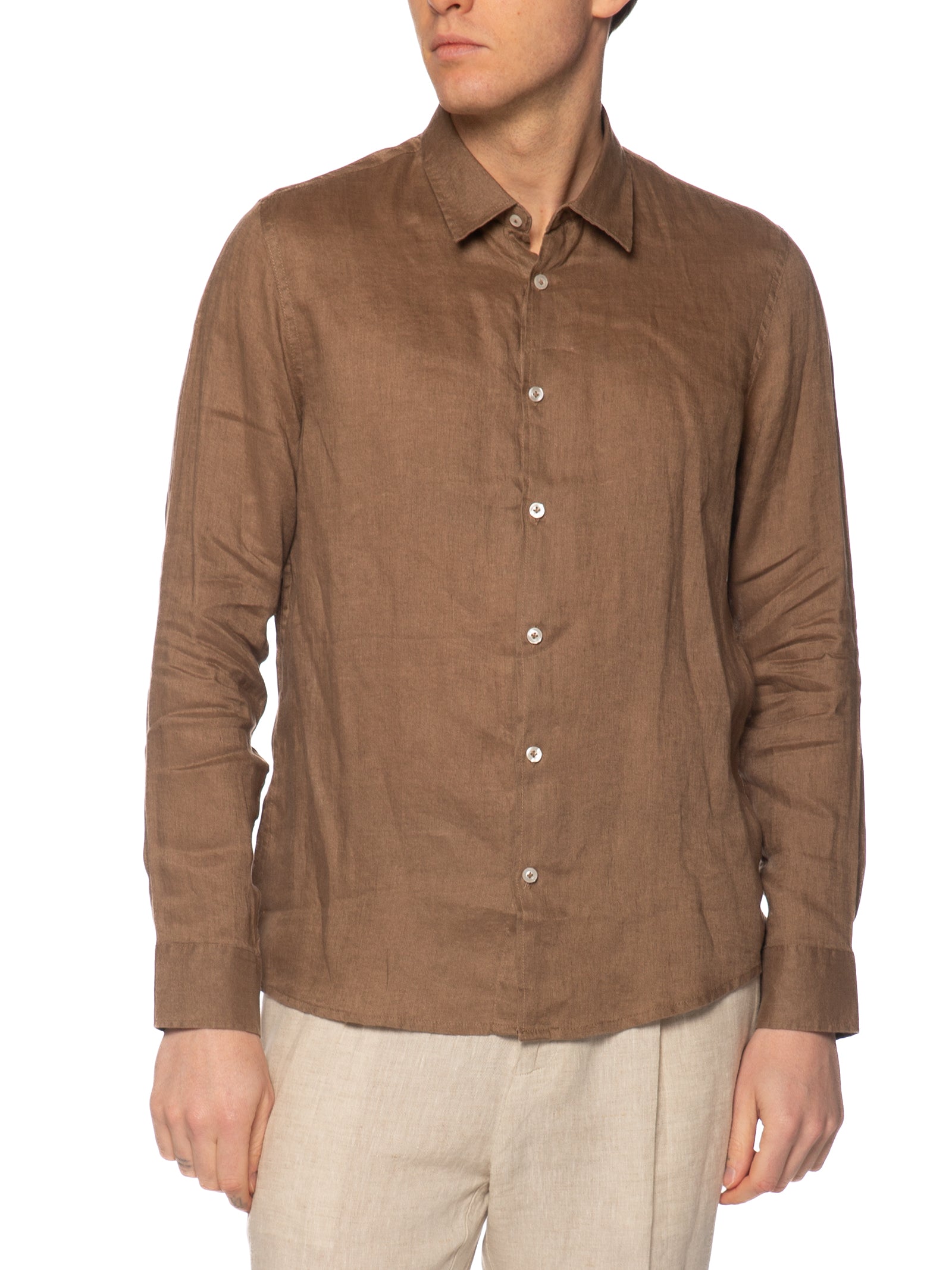 Camicia Seinse Fango in lino CE1081 FANGO SEINSE 