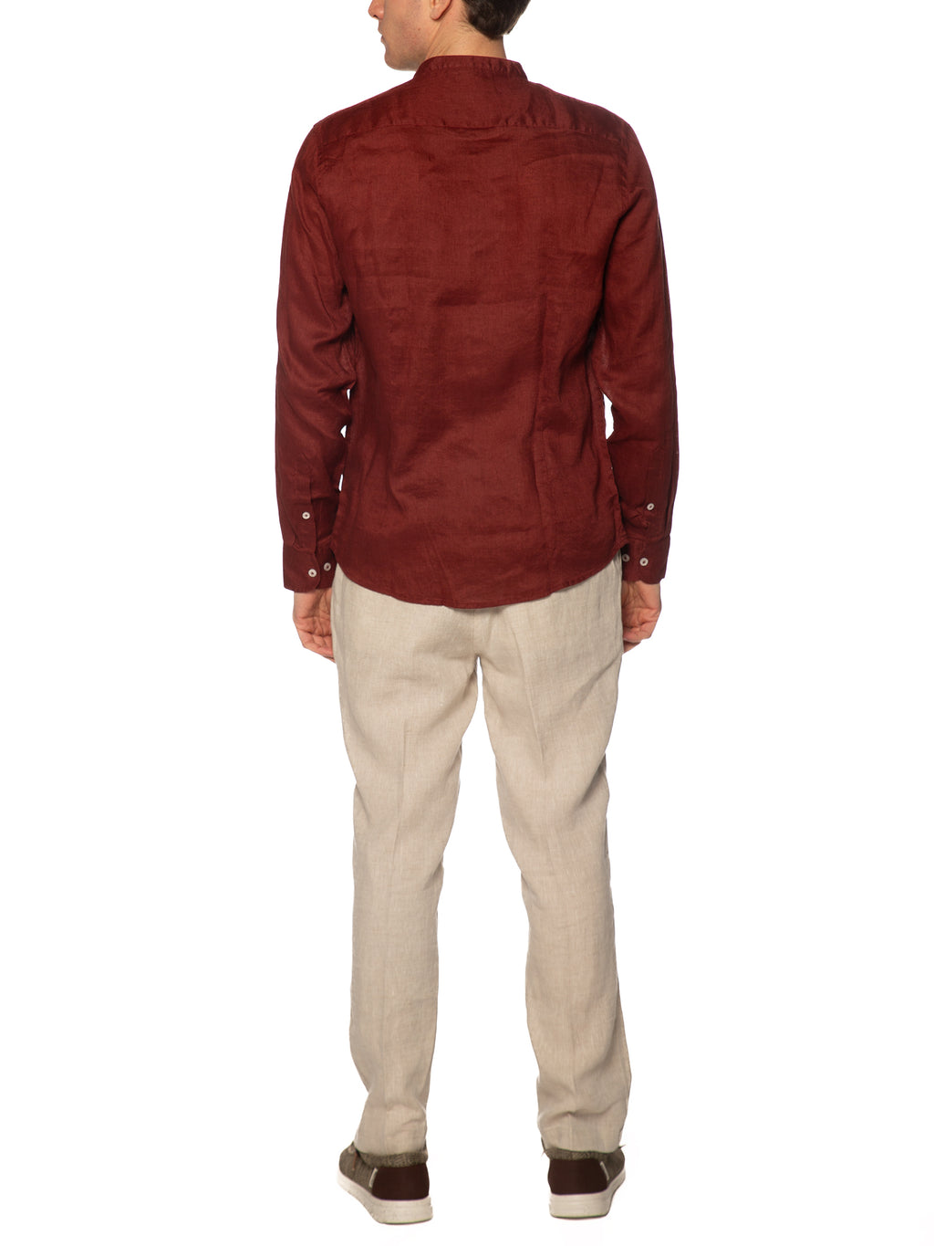 Camicia Seinse Terracotta coreana in lino CE1082 TERRACOTTA SEINSE 