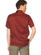 Camicia Seinse Terracotta in lino CE1083 TERRACOTTA SEINSE 
