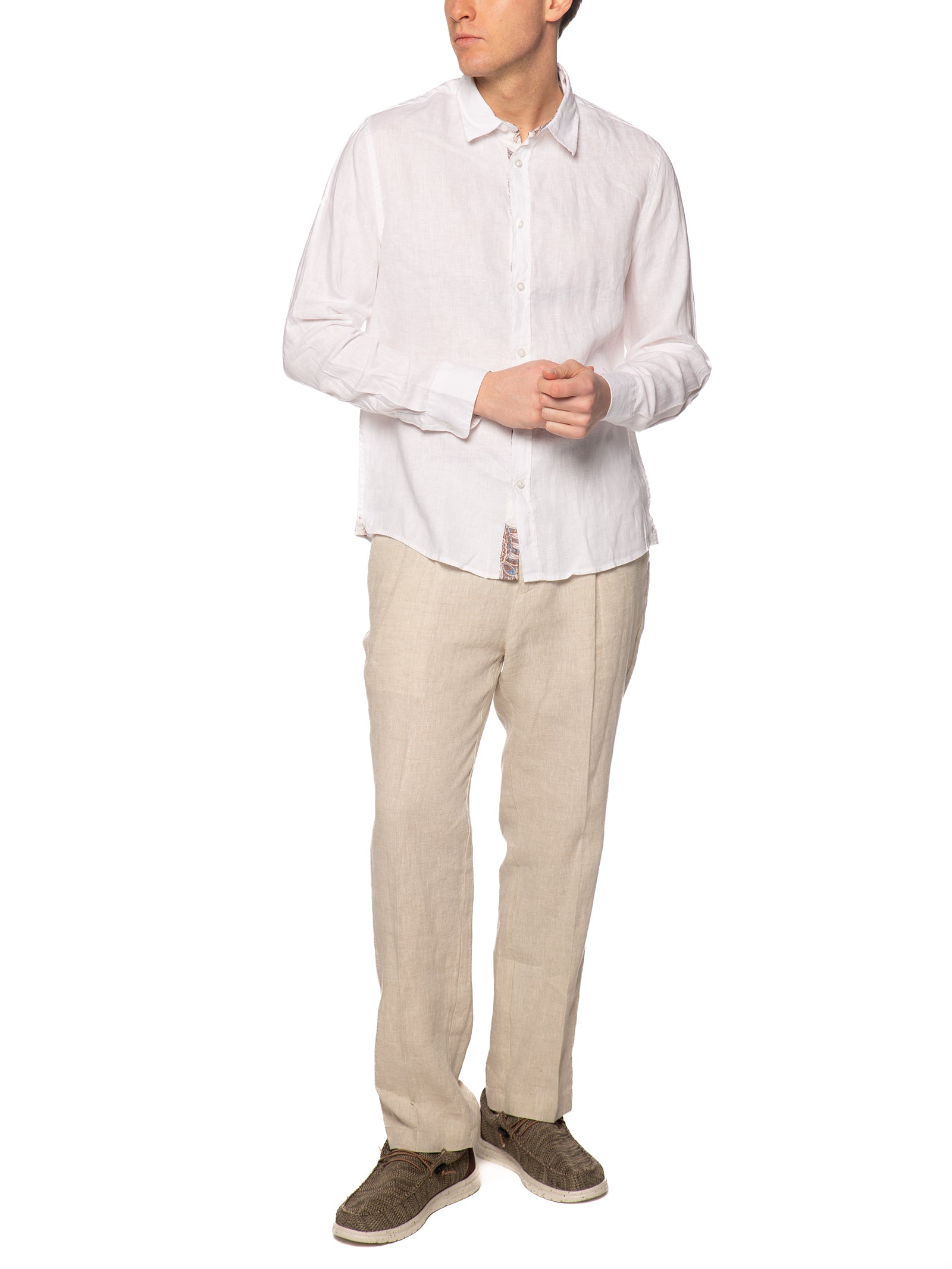 Camicia Seinse Bianco lino fiammato CE1091 BIANCO SEINSE 