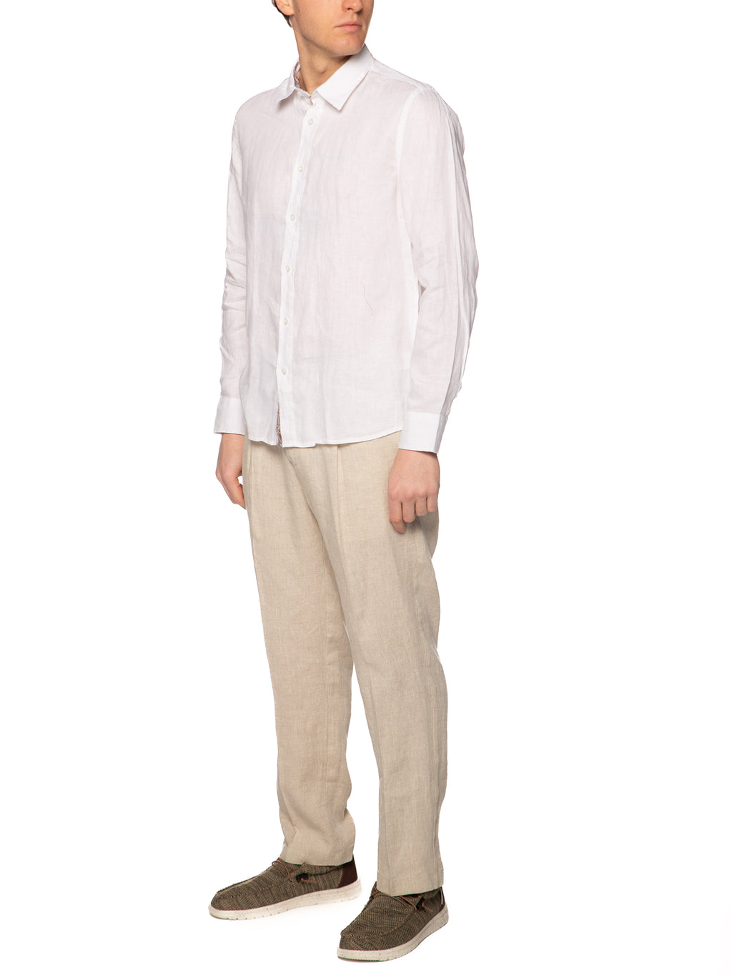Camicia Seinse Bianco lino fiammato CE1091 BIANCO SEINSE 