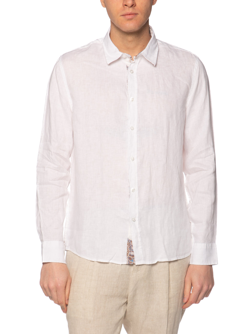 Camicia Seinse Bianco lino fiammato CE1091 BIANCO SEINSE 