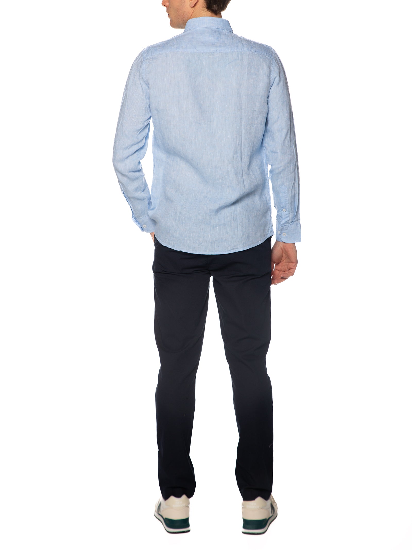 Camicia Seinse Celeste lino button down CE1122 CELESTE SEINSE 