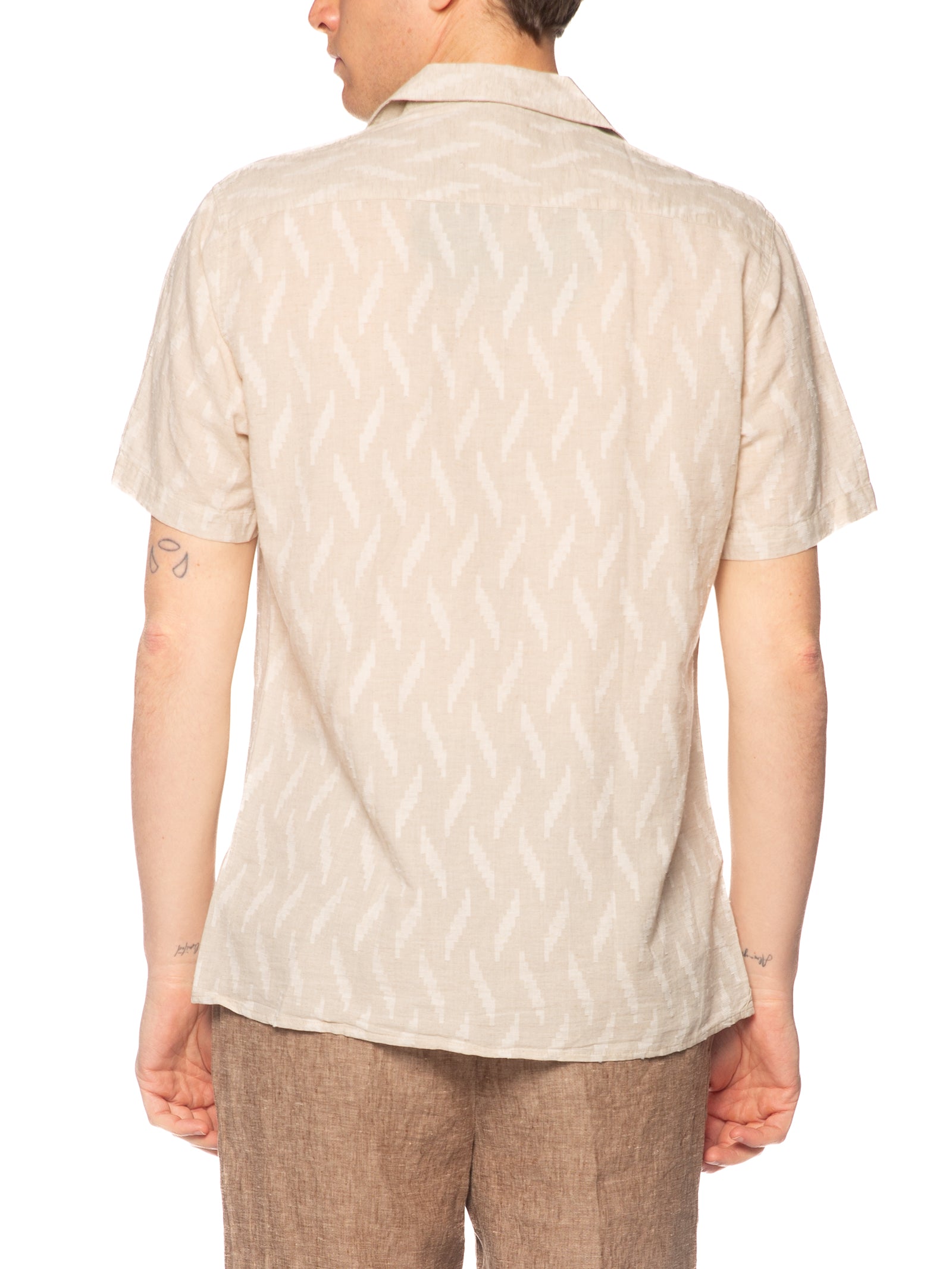 Camicia Seinse Beige lino lavorata CE1126 BEIGE SEINSE 