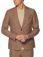 Giacca Seinse Fango in lino fiammata GAE1144 FANGO SEINSE 