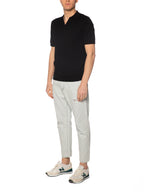 Polo Seinse Nero in maglia collo aperto ME3187 NERO SEINSE 