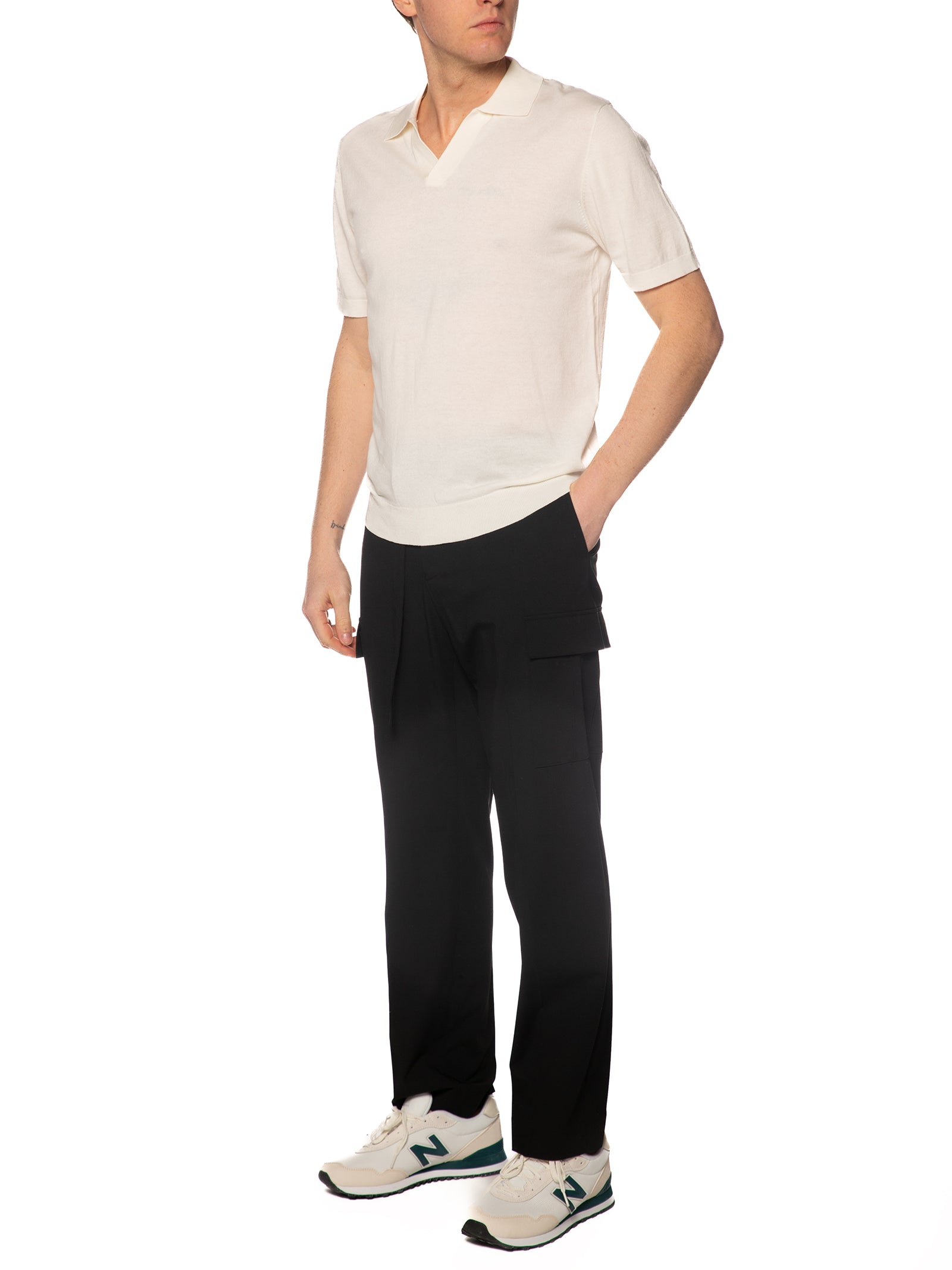 Polo Seinse Panna in maglia collo aperto ME3187 PANNA SEINSE 