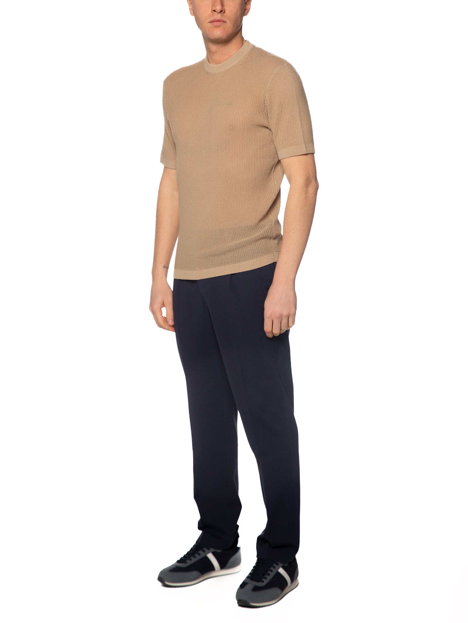 T-shirt Seinse Beige in maglia manica corta ME3202 BEIGE SEINSE 