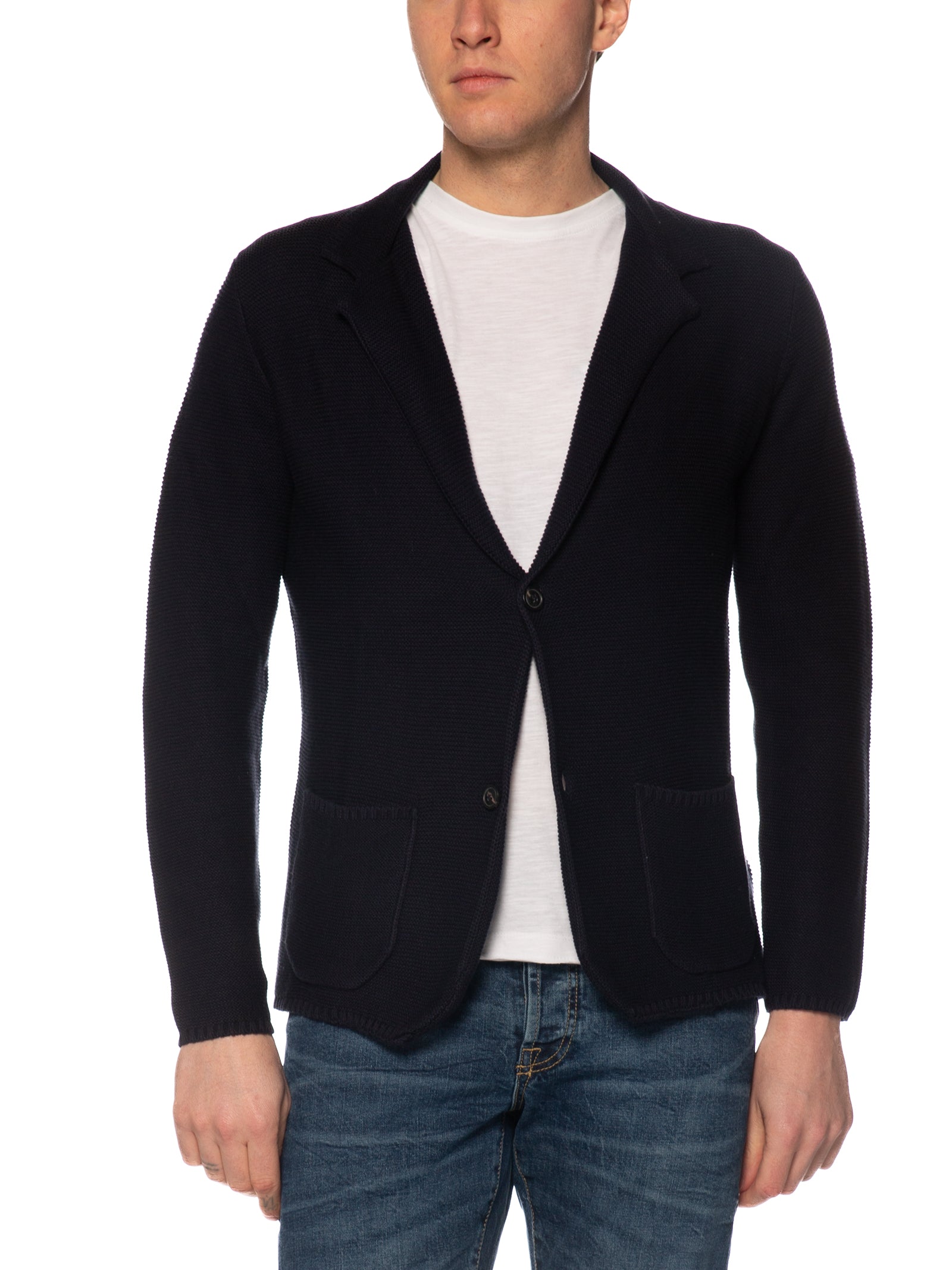 Giacca Seinse Blu filo maglia ME3227 BLU SEINSE 