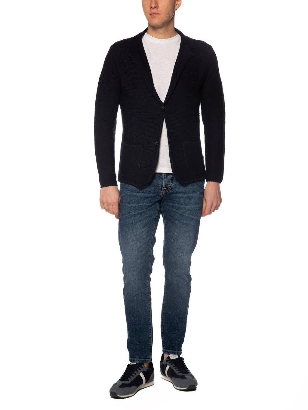 Giacca Seinse Blu filo maglia ME3227 BLU SEINSE 