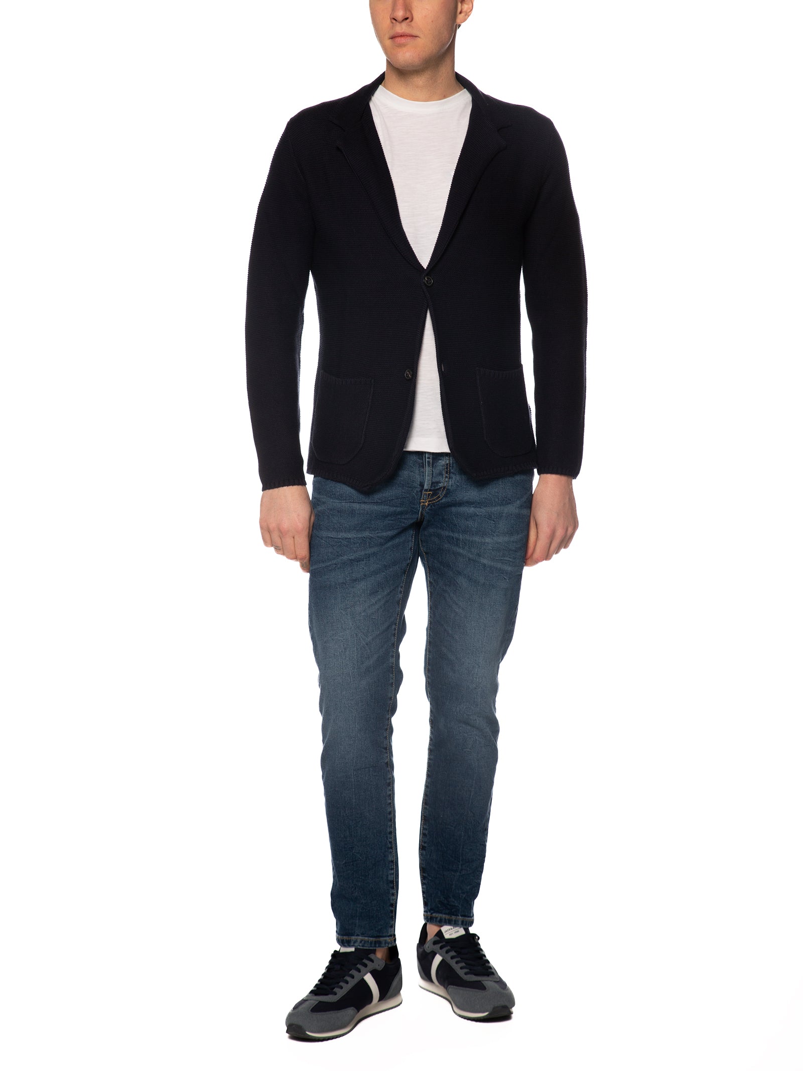 Giacca Seinse Blu filo maglia ME3227 BLU SEINSE 