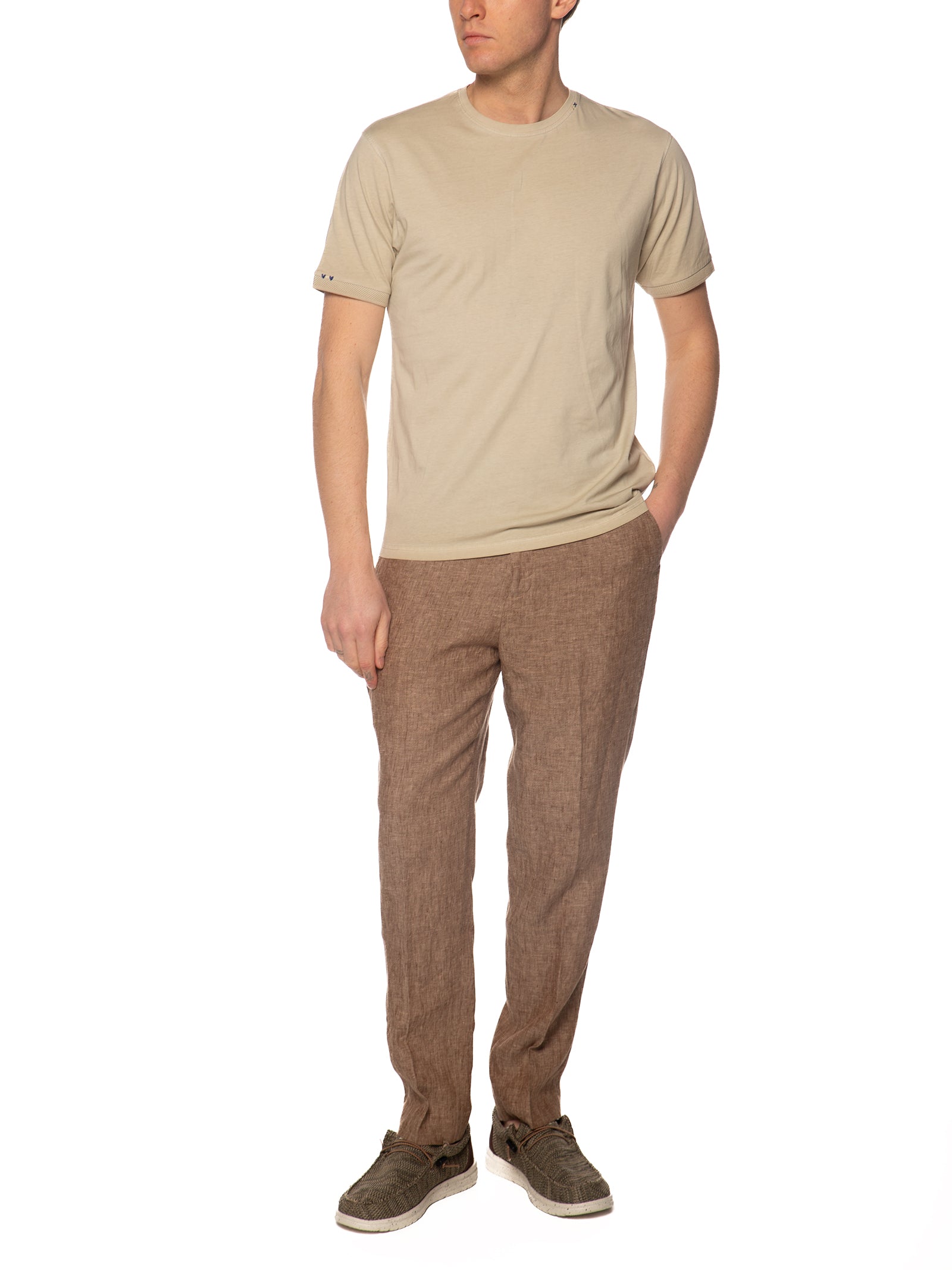 T-shirt Seinse Beige Basic manica corte TE3247 BEIGE SEINSE 