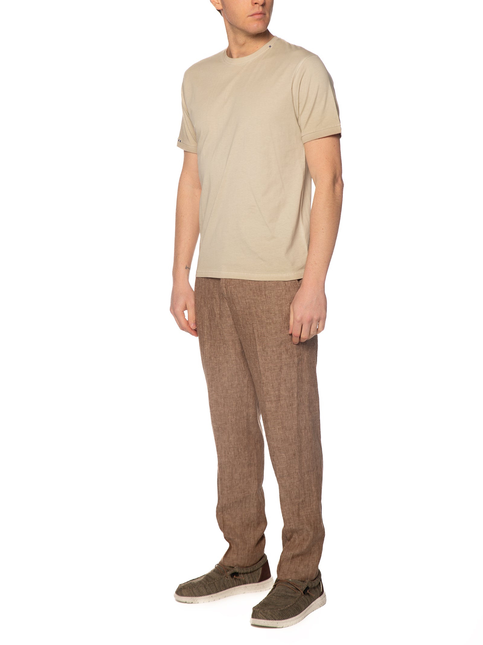 T-shirt Seinse Beige Basic manica corte TE3247 BEIGE SEINSE 