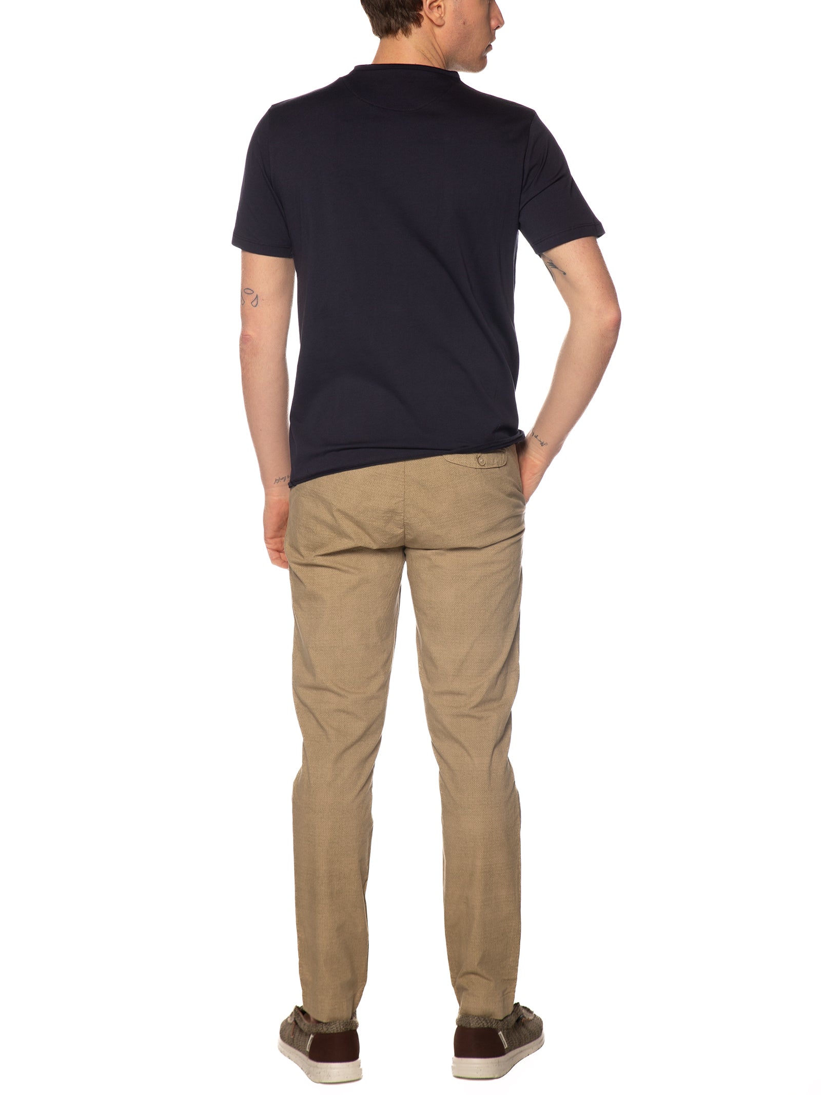 T-shirt Seinse Blu con taschino fiorellini TE3284 BLU SEINSE 
