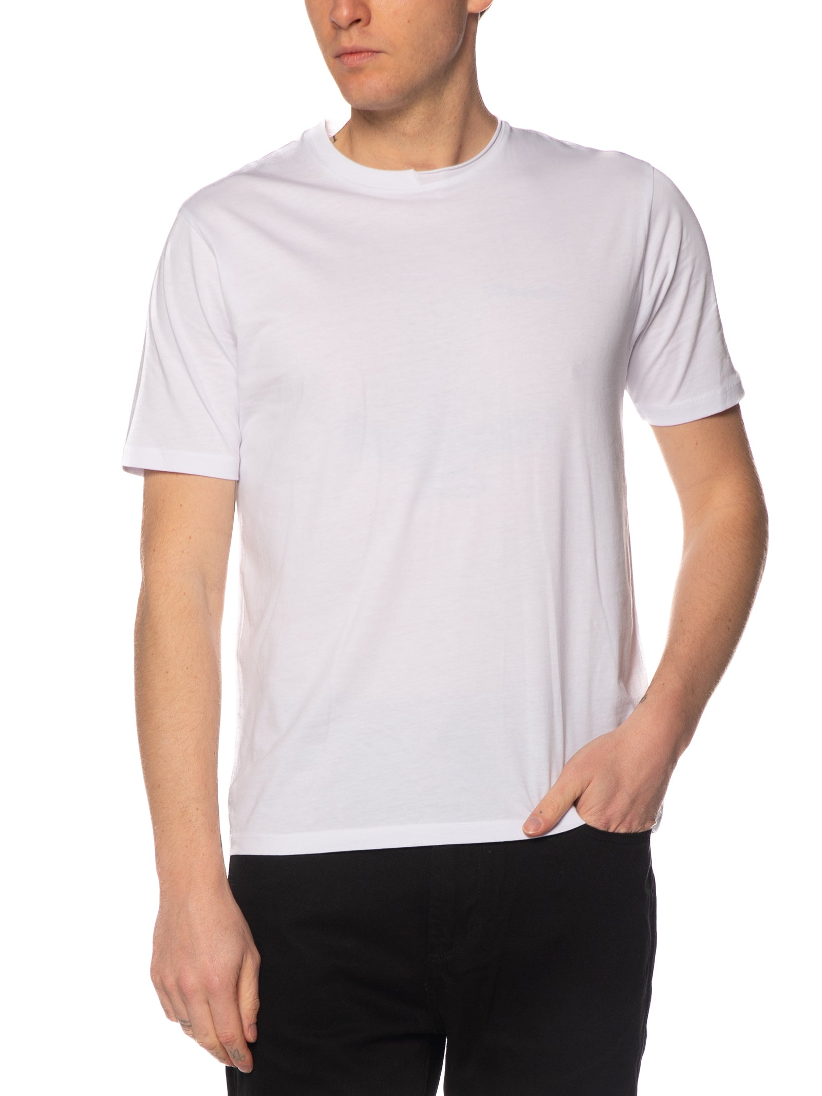 T-shirt Seinse Bianco con collo elastico TE3304 BIANCO SEINSE 