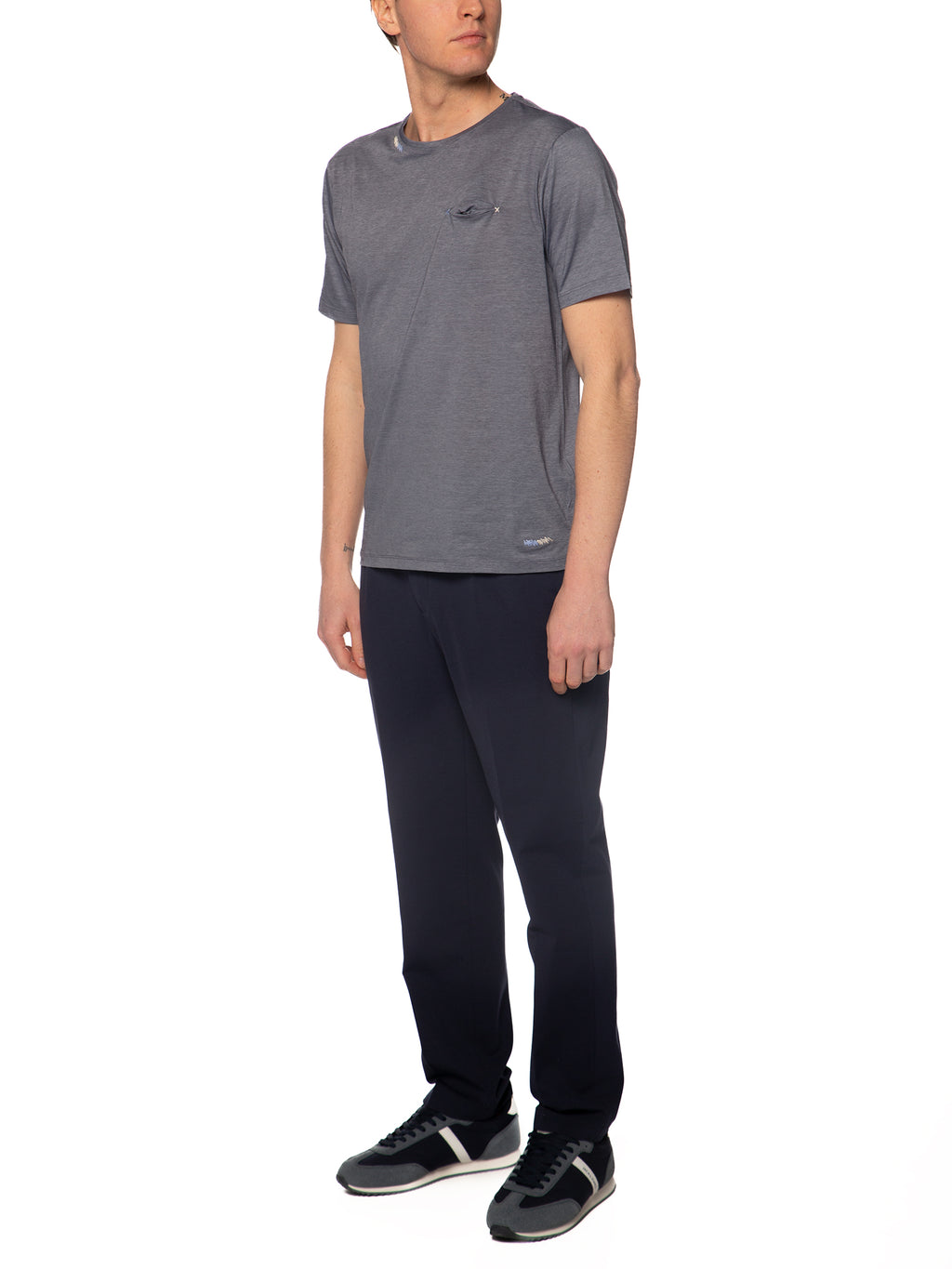 T-shirt Seinse Blu con taschino TE3322 BLU SEINSE 