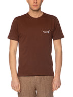 T-shirt Seinse Moka con taschino fiammata TE3323 MOKA SEINSE 