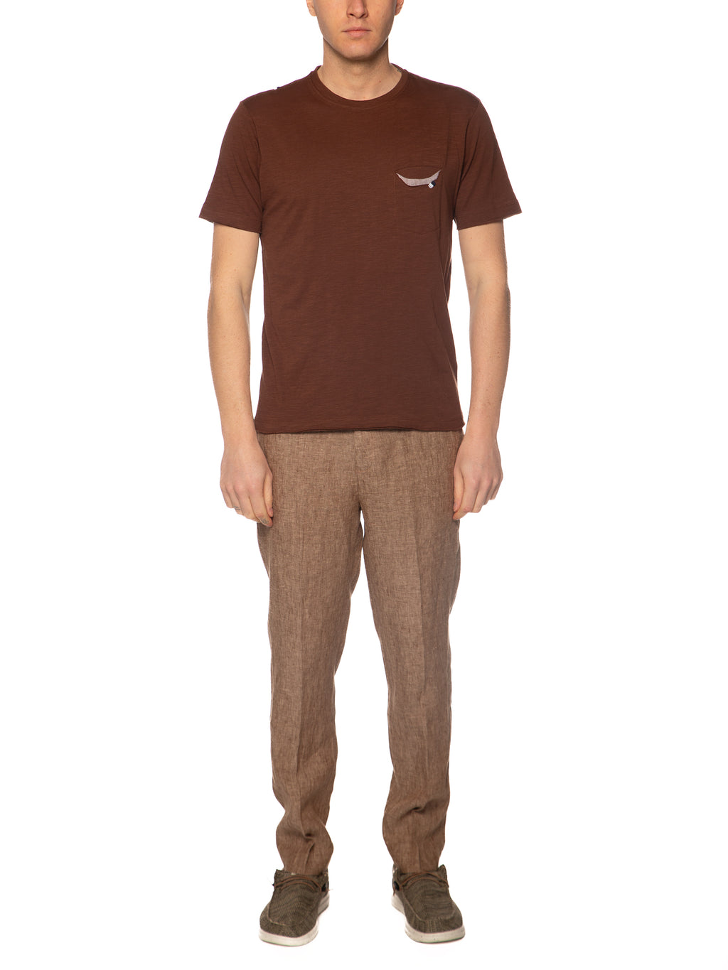 T-shirt Seinse Moka con taschino fiammata TE3323 MOKA SEINSE 