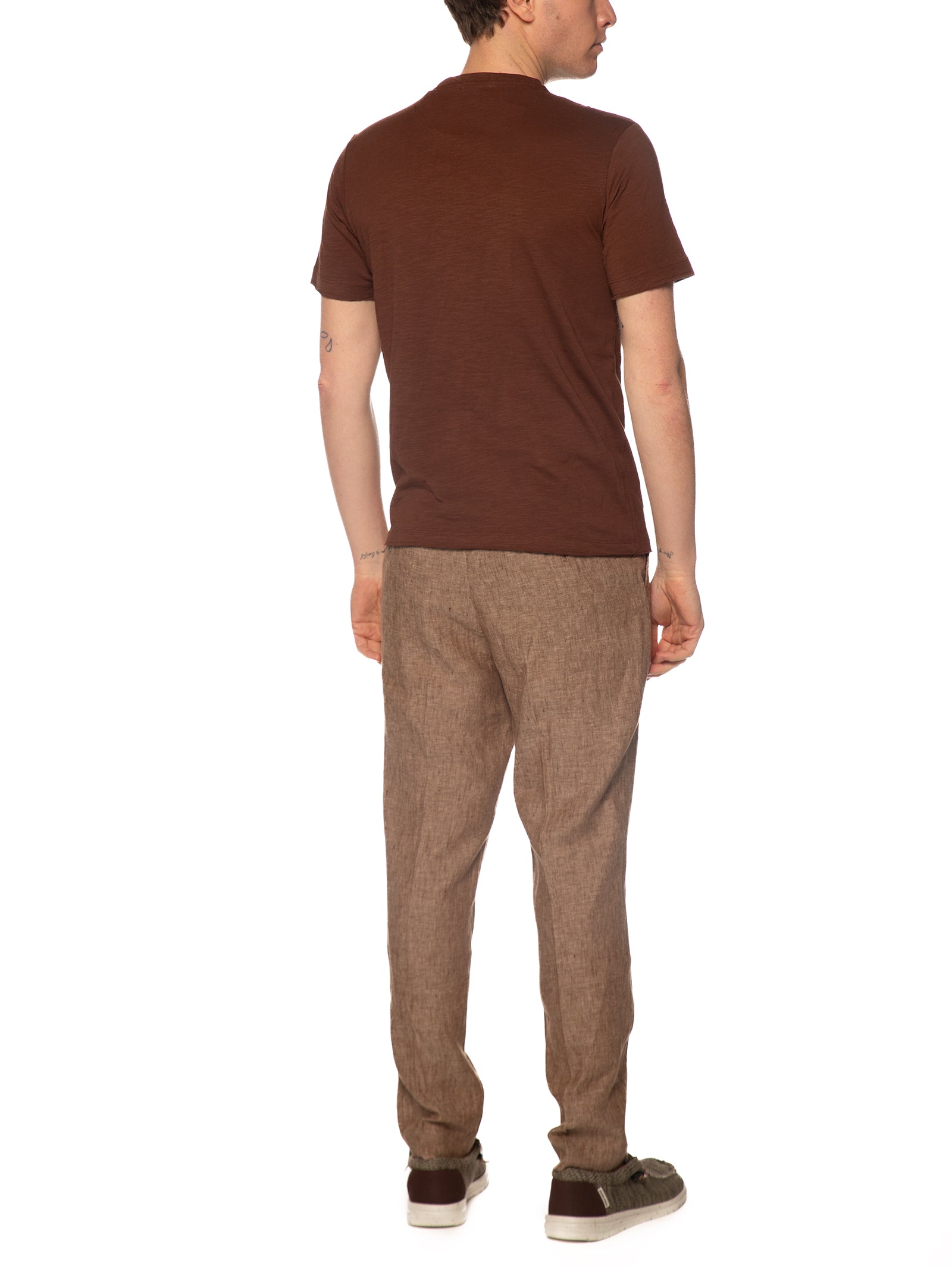 T-shirt Seinse Moka con taschino fiammata TE3323 MOKA SEINSE 