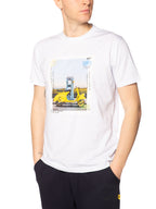 T-shirt Superculture Bianco stampa vespa A1801 BIANCO SUPERCULTURE 