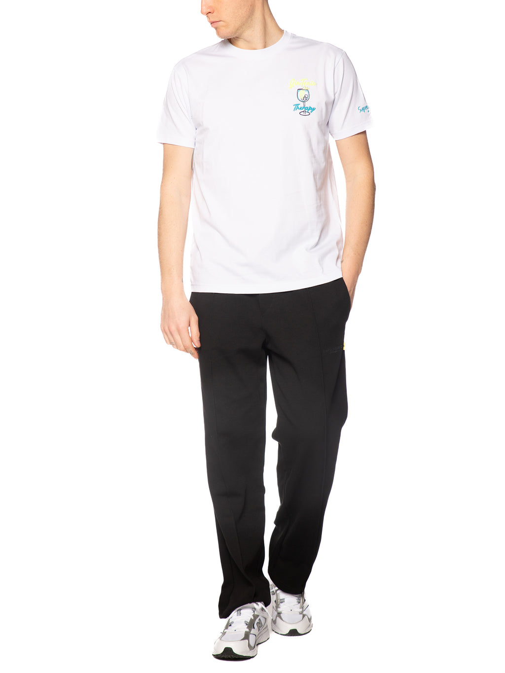 T-shirt Superculture Bianco gin tonic therapy A1839 BIANCO SUPERCULTURE 
