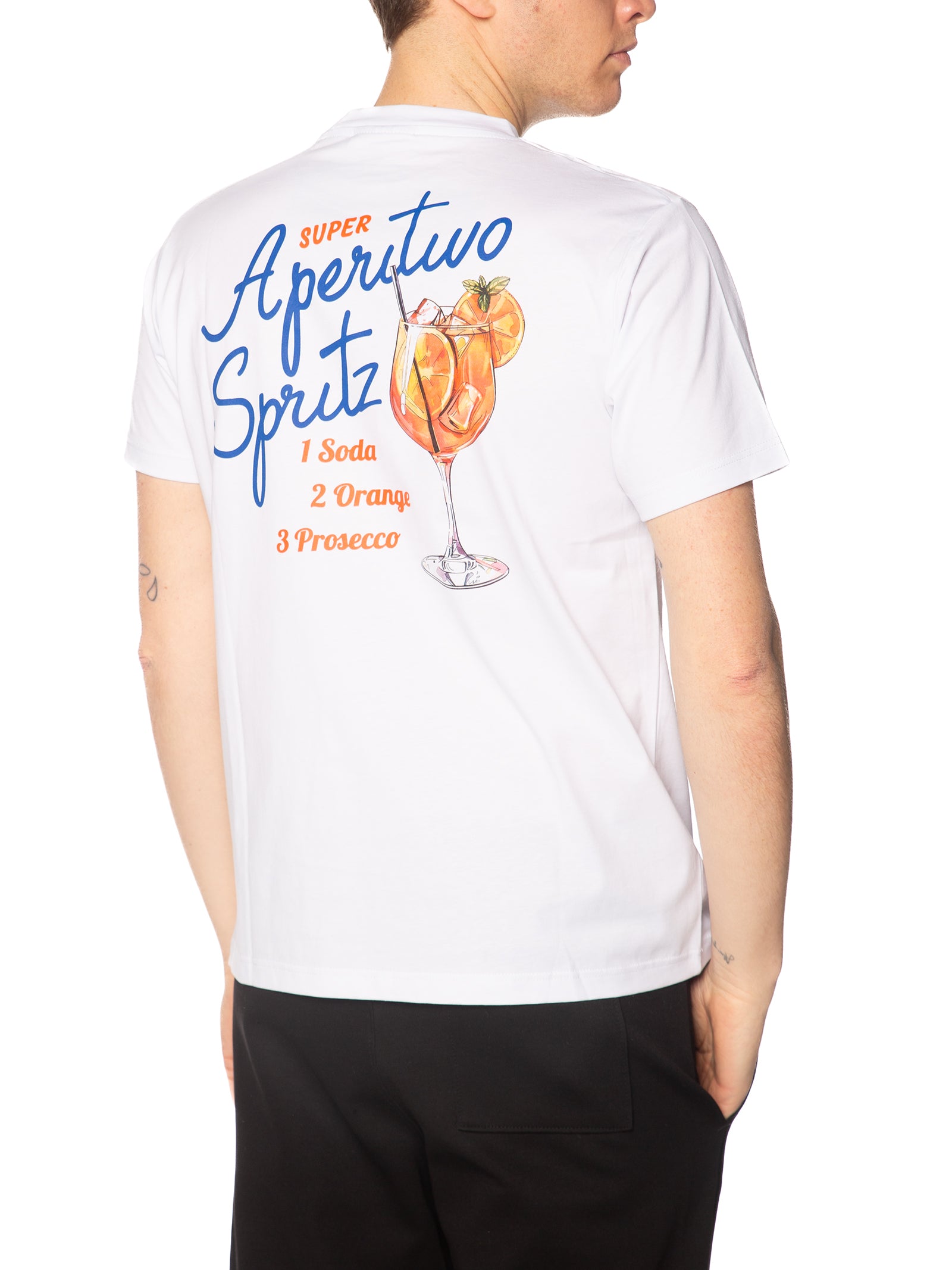 T-shirt Superculture Bianco spritz retro A1901 BIANCO SUPERCULTURE 