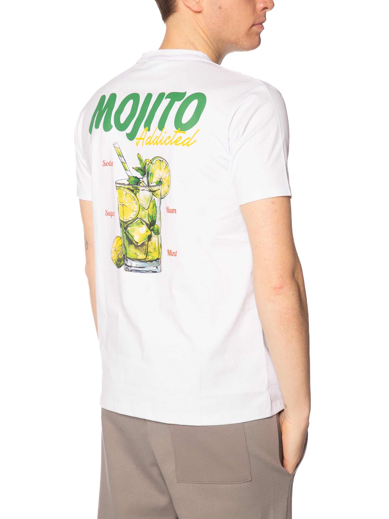T-shirt Superculture Bianco mojito retro A1903 BIANCO SUPERCULTURE 