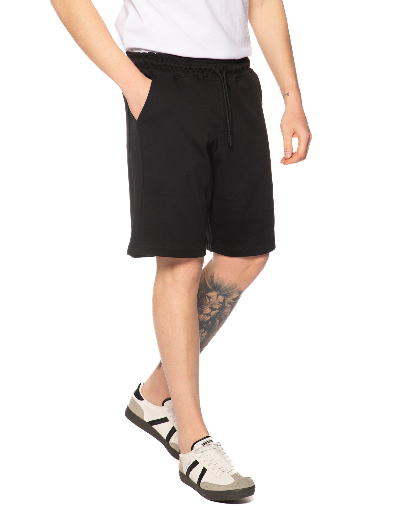 Bermuda Superculture Nero in felpa BOY-I NERO SUPERCULTURE 