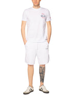 Bermuda Superculture Bianco in felpa sfrangiato SKATER BIANCO SUPERCULTURE 