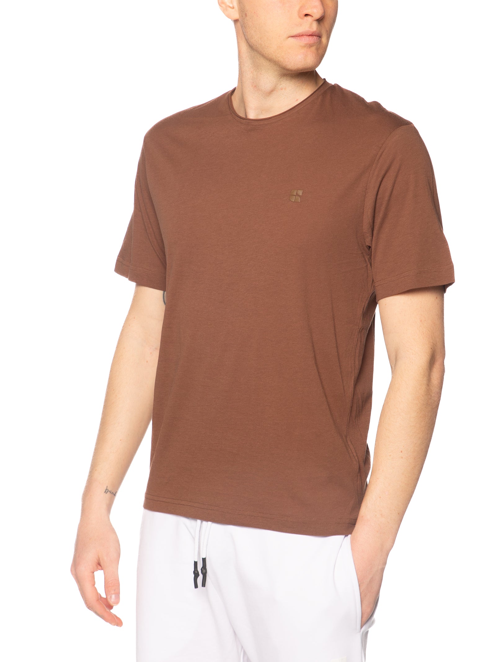 T-shirt Urban Ring Tabacco manica corta UR1110007 TABACCO URBAN RING 