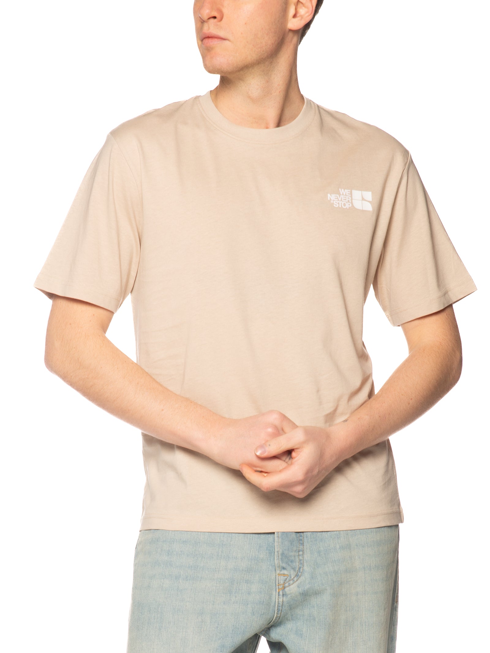 T-shirt Urban Ring Beige stampa retro UR1110032 BEIGE URBAN RING 