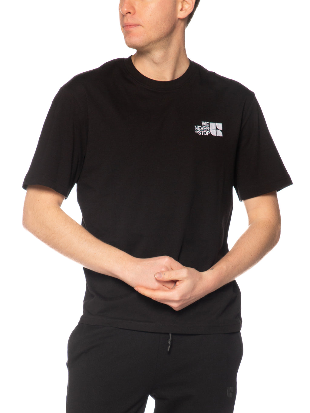 T-shirt Urban Ring Nero stampa retro UR1110033 NERO URBAN RING 
