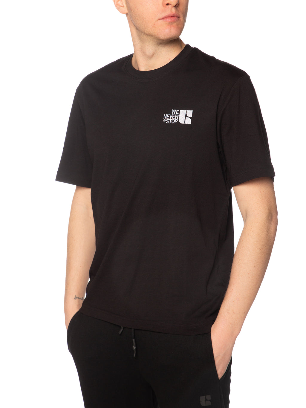 T-shirt Urban Ring Nero stampa retro UR1110033 NERO URBAN RING 