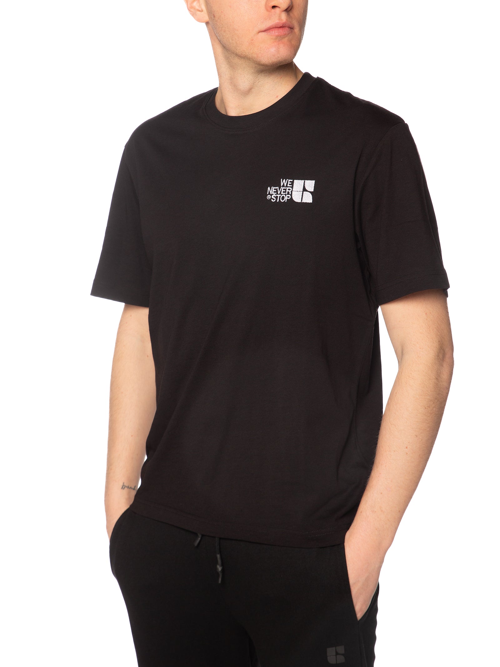 T-shirt Urban Ring Nero stampa retro UR1110033 NERO URBAN RING 