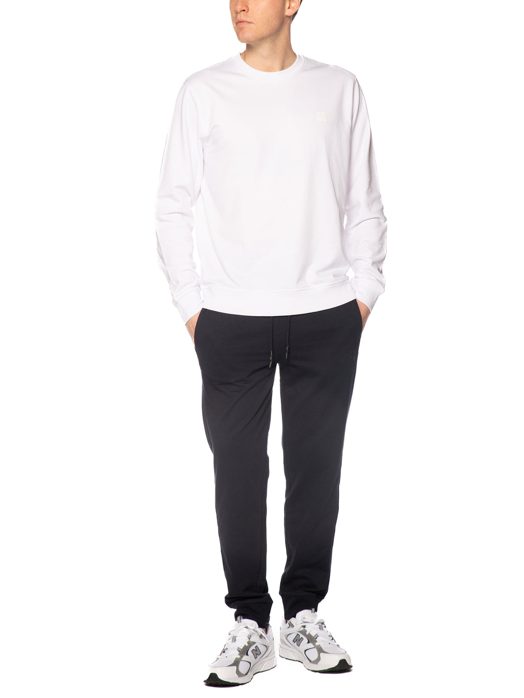 Felpa Urban Ring Bianco basic girocollo UR1120003 BIANCO URBAN RING 