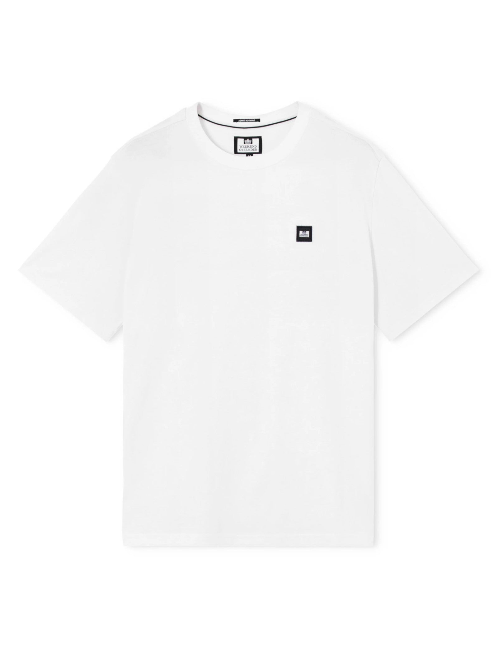 T-shirt Weekend Offender Bianco con patch BROOKLANDS BIANCO WEEKEND OFFENDER 