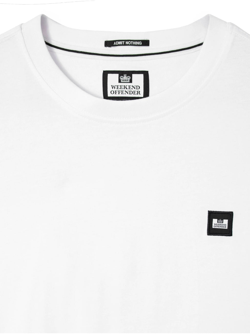 T-shirt Weekend Offender Bianco con patch BROOKLANDS BIANCO WEEKEND OFFENDER 