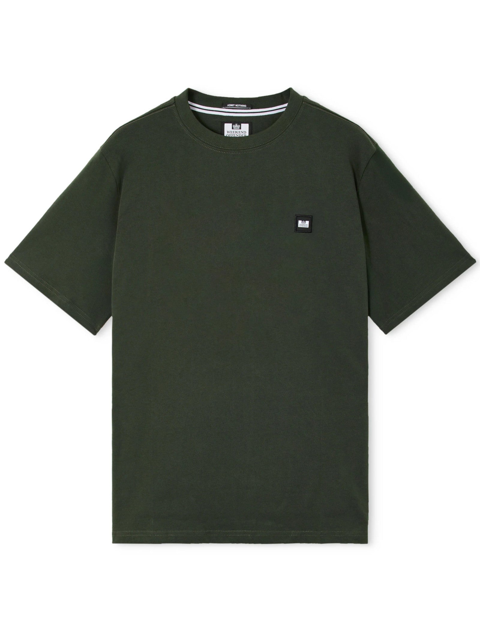 T-shirt Weekend Offender Verde con patch BROOKLANDS VERDE WEEKEND OFFENDER 
