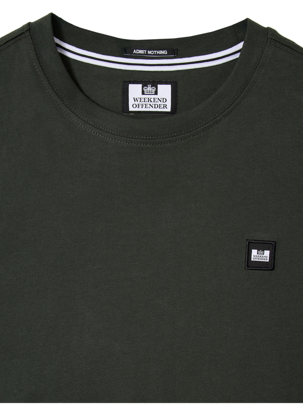 T-shirt Weekend Offender Verde con patch BROOKLANDS VERDE WEEKEND OFFENDER 