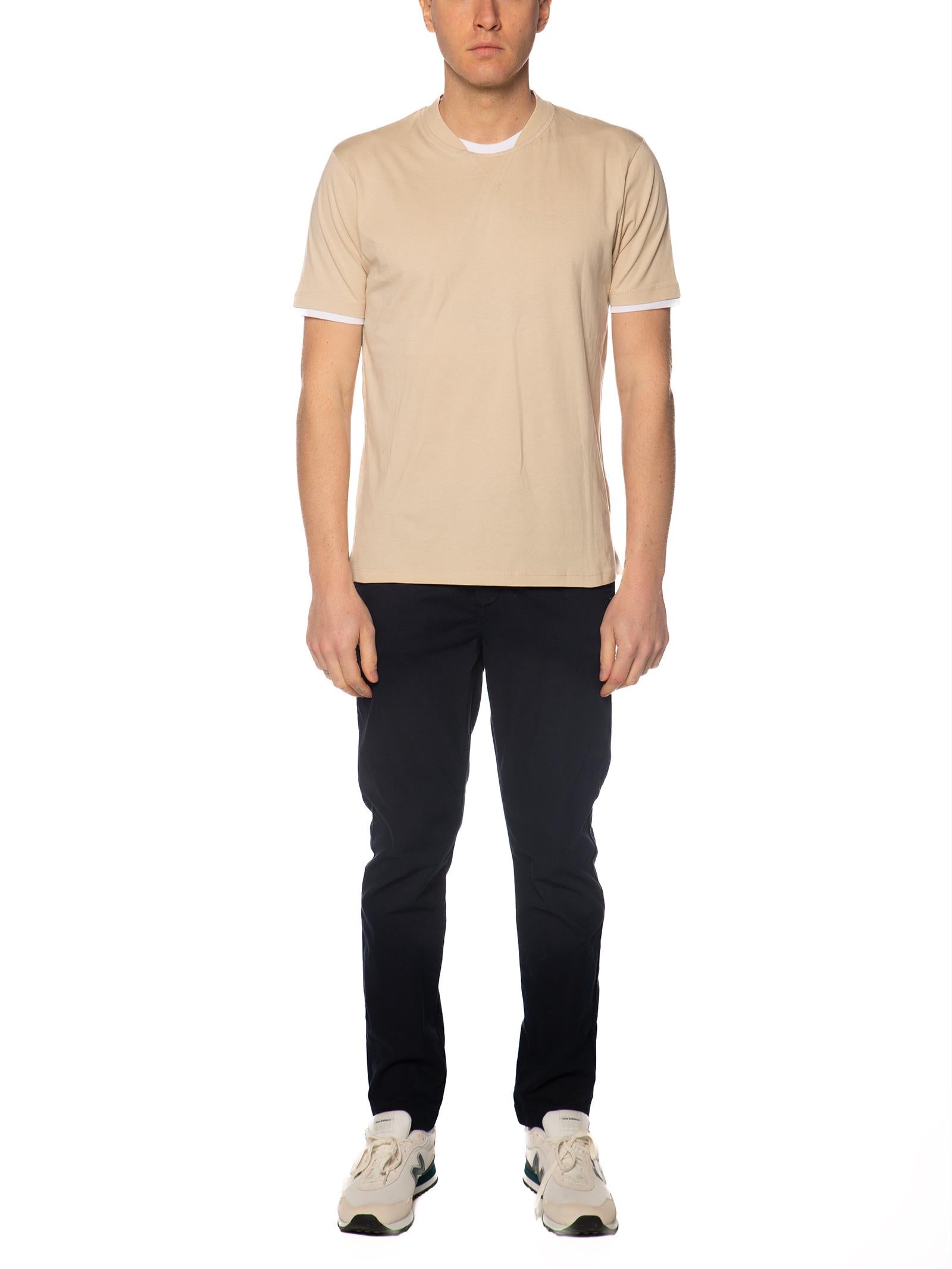 T-shirt Seinse Beige doppio collo TE3217 BEIGE SEINSE 