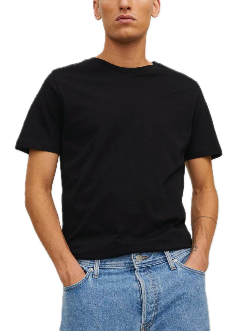 T-Shirt Jack & Jones Organic Nero manica corta basic 12156101 /Black JACK & JONES 