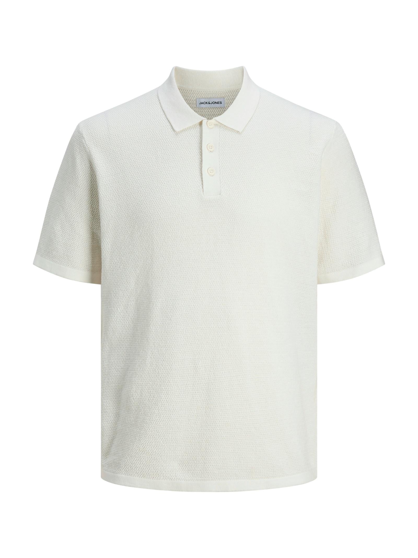 Polo Jack & Jones George Bianco a manica corta 12268281 /Cloud Dancer JACK & JONES 