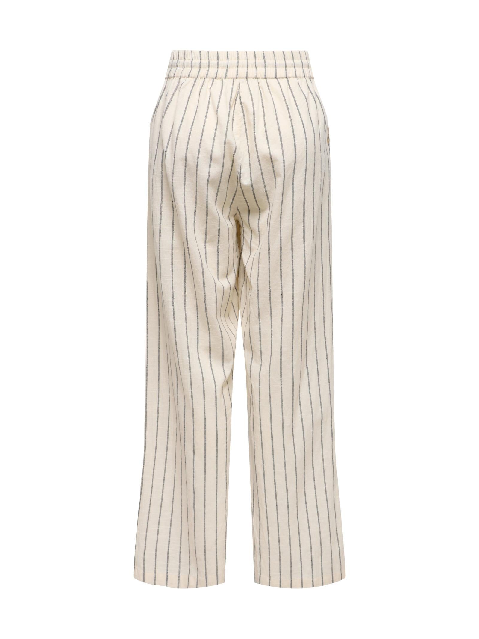 Pantalone Only Panna Tiziana a righe 15372619 /Silver Lining ONLY 