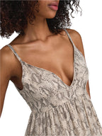 Abito Only Pitone Sadia scollo a V 15344642 /Pastel Parchment ONLY 