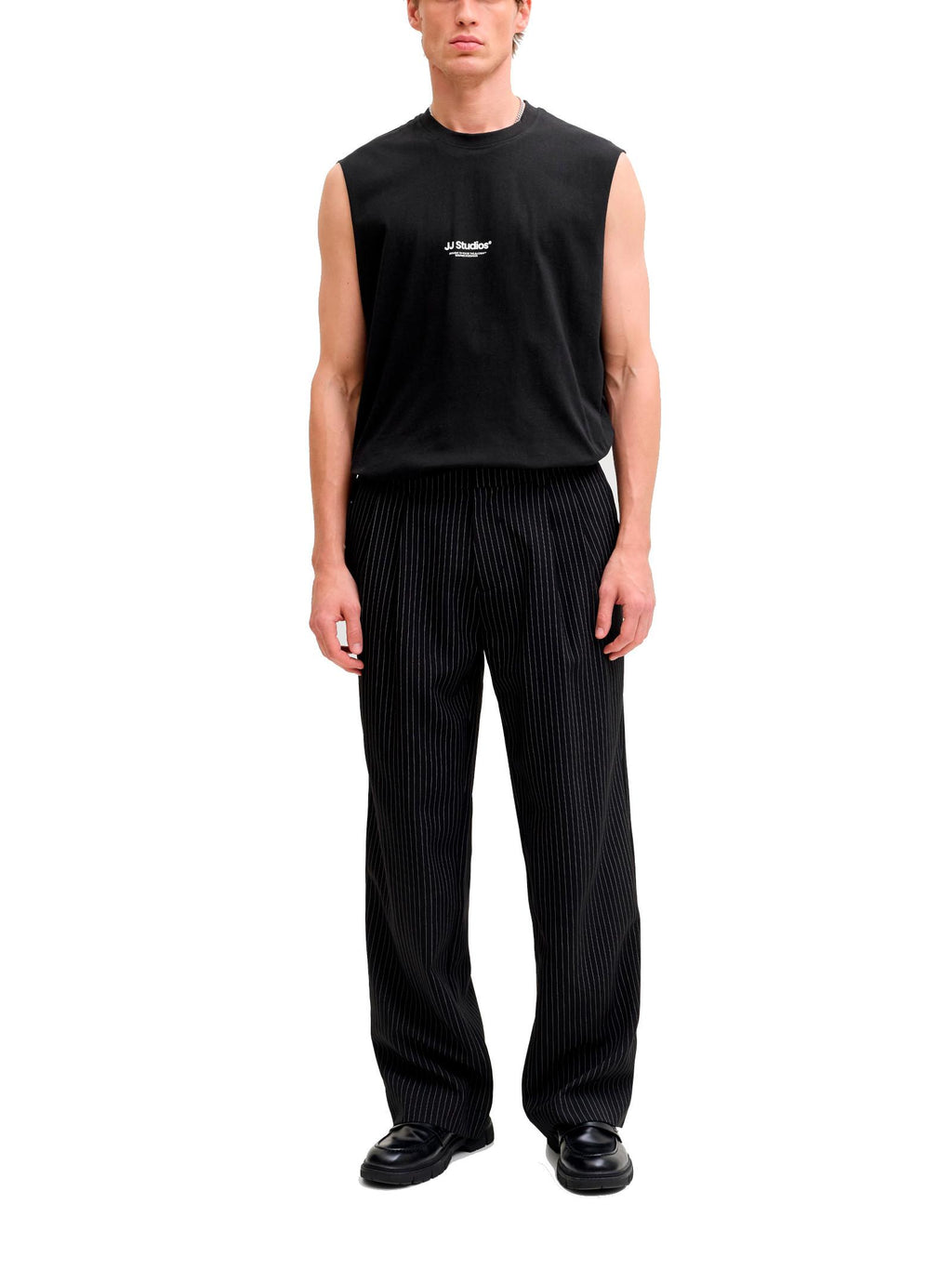 T-shirt Jack & Jones Nero Soho smanicata 12288001 /Black JACK & JONES 