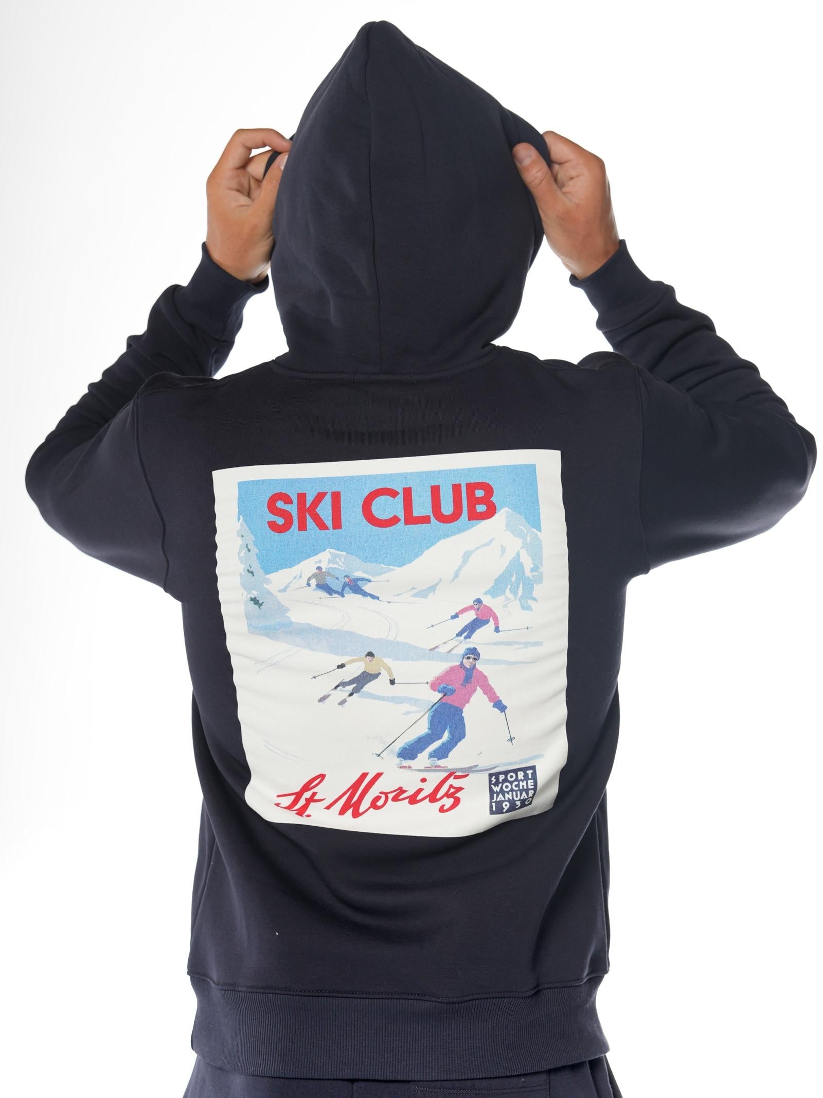 Felpa Superculture Blu St moritz cappuccio A1313 BLU SUPERCULTURE 