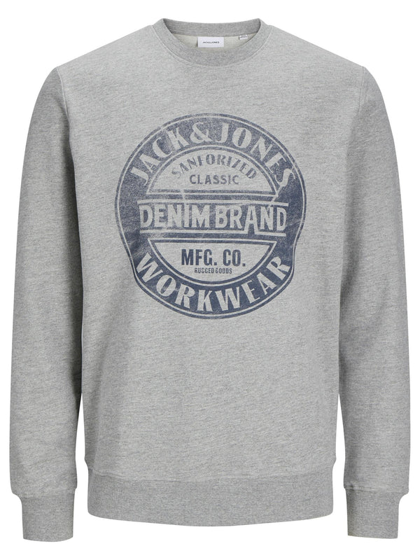 JACK & JONES 12257108/Light Grey Melange