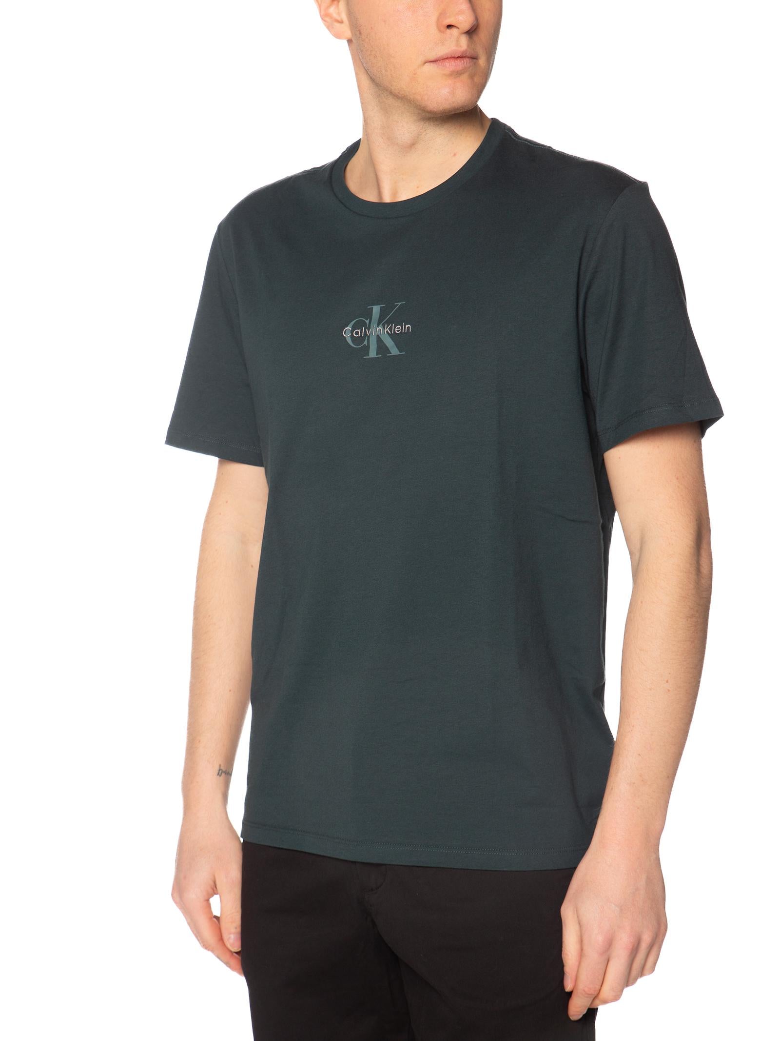 T-shirt Calvin Klein Petrolio Monologo LV04RB866G PZM CALVIN KLEIN 