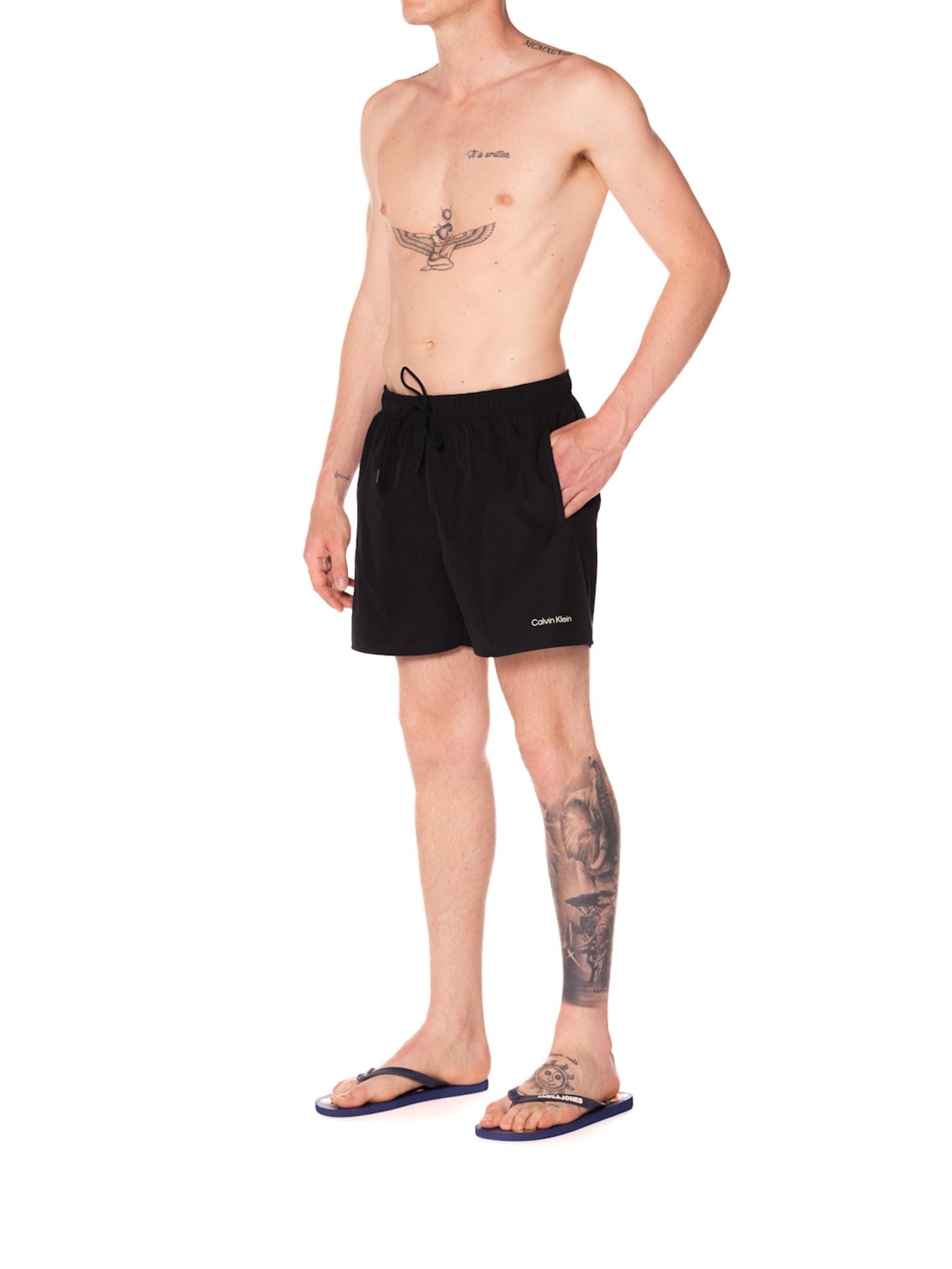 Costume Calvin Klein Drawsting Nero mini stampa KM01165 0R7NERO CALVIN KLEIN 